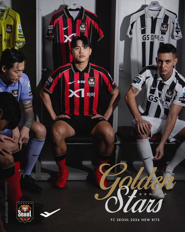 オフィシャル】FCソウル2026シーズンユニフォーム公開、エンブレムの上