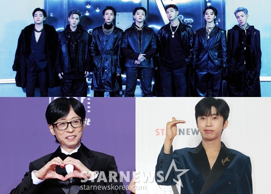 방탄소년단(위), 유재석(아래 왼쪽), 임영웅(아래 오른쪽) /사진=빅히트 뮤직, 스타뉴스
