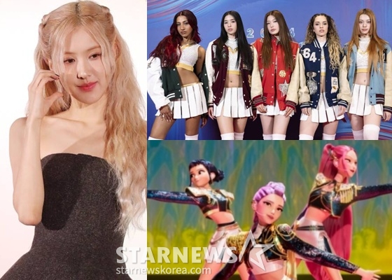 로제, 캣츠아이, '케데헌'/사진=스타뉴스, 넷플릭스