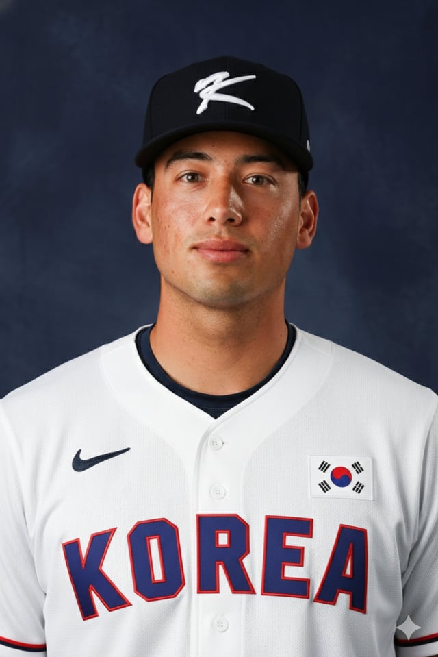 한국 야구 대표팀 유니폼을 입은 셰이 위트컴의 합성 사진. /사진=제미니아 생성 이미지(AFPBBNews=뉴스1 이미지 활용)