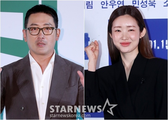하정우(왼쪽), 차정원/사진=스타뉴스