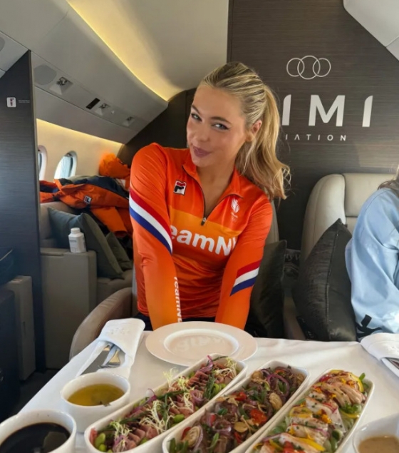 Utah Leyrdam is traveling on an ultra-luxury private jet to participate in the 2026 Milan-Cortina D'Ampezzo Winter Olympics. /Picture = More finish