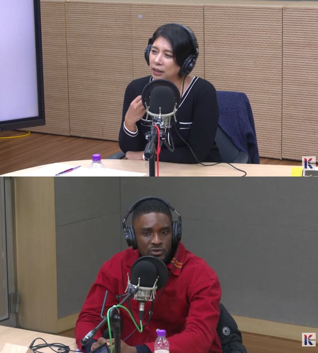 위부터 이자스민, 샘 오취리 /사진=유튜브 채널 'K-Story' 영상 캡처