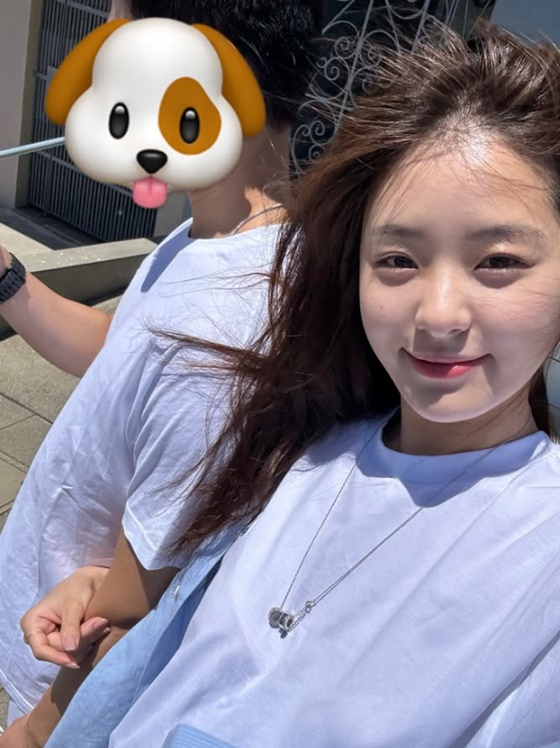 김지민과 그의 남자친구/사진=김지민 인스타그램