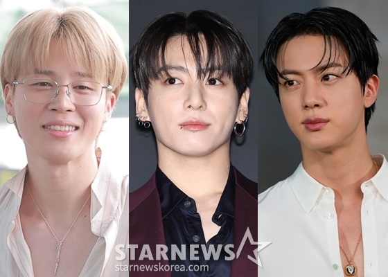 방탄소년단 지민(/사진=뉴스1), 방탄소년단 정국(/사진=뉴스1), 방탄소년단 진(/사진=뉴시스)