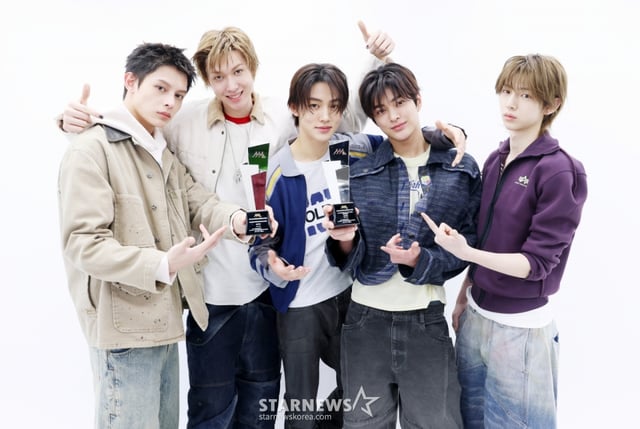 Cortis (from left: James, Martin, Sunghyun, Gunho, Ju Hoon) /Photo = Reporter Kim Hwi-sun hwijpg@