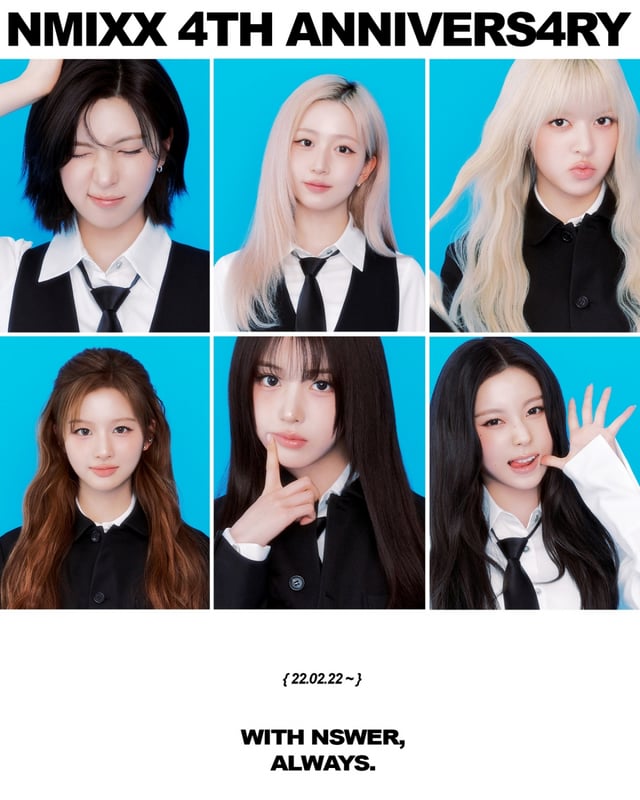 NMIXX 데뷔 4주년 축전 포스터/사진제공=JYP엔터테인먼트