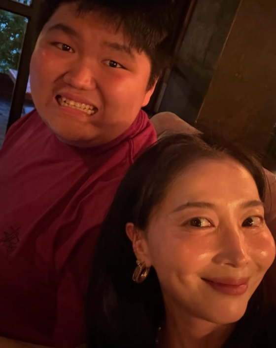 오윤아 송민 /사진=오윤아 SNS