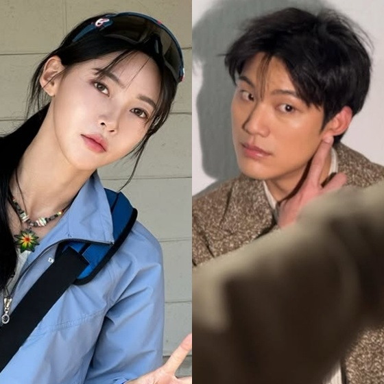 김민지(왼쪽)와 신현우 /사진=김민지, 신현우 SNS