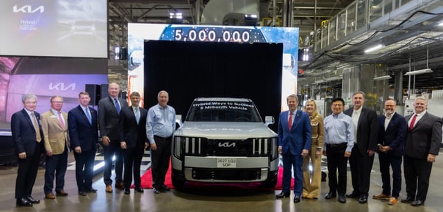 Kia Georgia Breaks 5 Million Units In Accumulated Production/Photo Provided = Hyundai Motor Group