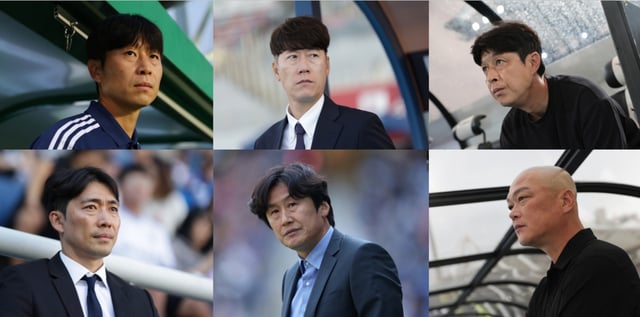2026 K리그 TSG(기술연구그룹)에 합류하는 전 K리그 감독들. 좌측 상단부터 김두현, 김은중, 이관우, 변성환, 이병근, 김태완. /사진=한국프로축구연맹 제공