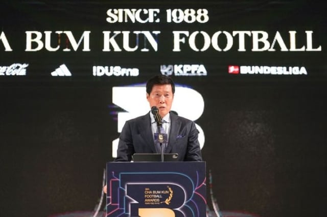 제38회 차범근축구상 시상식에 참석한 차범근 팀차붐 이사장. /사진=차범근축구상위원회 제공
