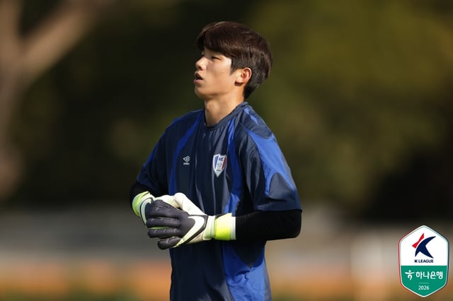 수원 삼성 골키퍼 김준홍. /사진=한국프로축구연맹 제공