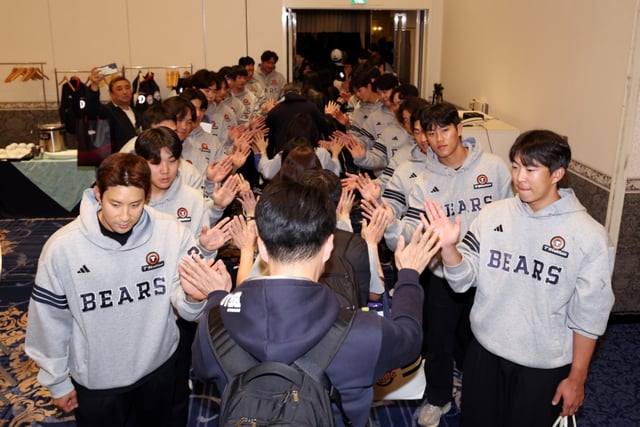 斗山ベアーズの日本宮崎転地トレーニングファン参観団イベントの様子。 /写真=斗山ベアーズ提供