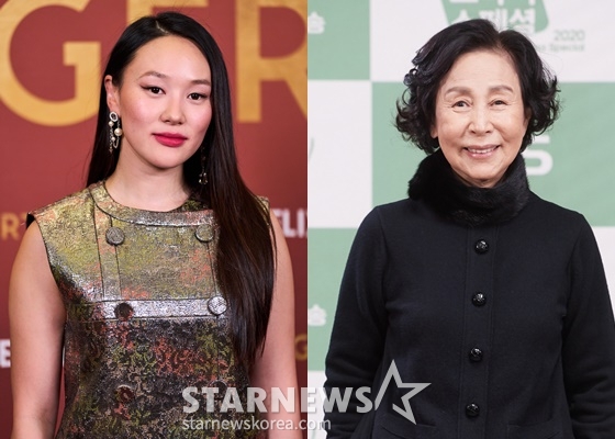 하예린(왼쪽), 손숙/사진=AP/뉴시스, 스타뉴스