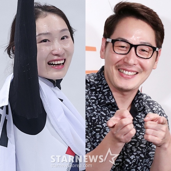 최민정(왼쪽)과 김풍 /사진=스타뉴스, 뉴스1