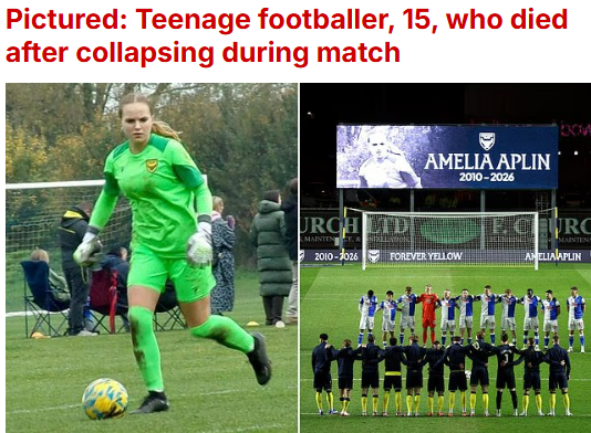 Amelia Aflin (left), a promising Oxford United player. /Photo = British Daily Mail Source