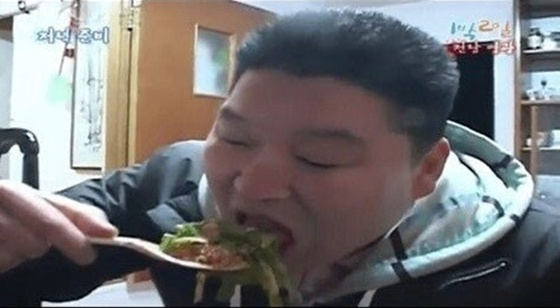 강호동 봄동 비빔밥/사진=KBS 2TV 1박 2일