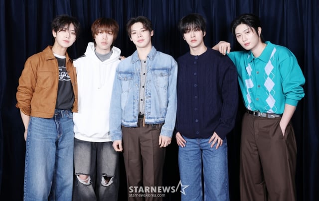 보이드(왼쪽부터 케빈박, 신노스케, 조주연, 송유찬, 정지섭) /사진=김휘선 기자 hwijpg@