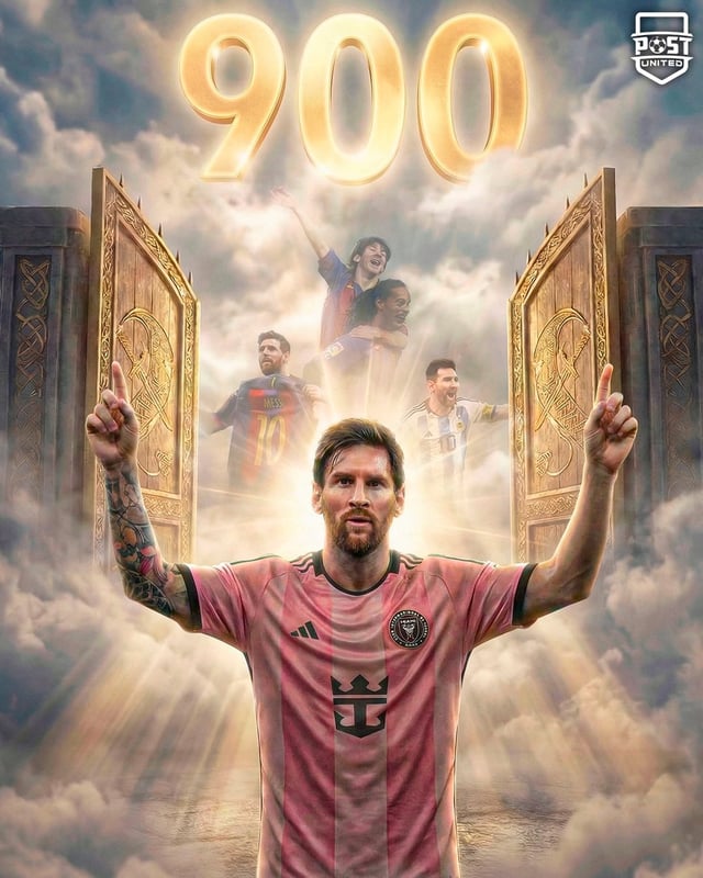 Lionel Messi has scored 900 career goals. He scored 672 goals for Barcelona, 32 for Paris Saint-Germain, 81 for Inter Miami and 115 for Argentina. /Photo = Post United SNS Capture