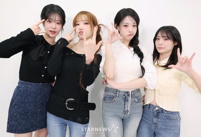 밴드 QWER 쵸단, 마젠타, 히나, 시연 /사진=이동훈 기자