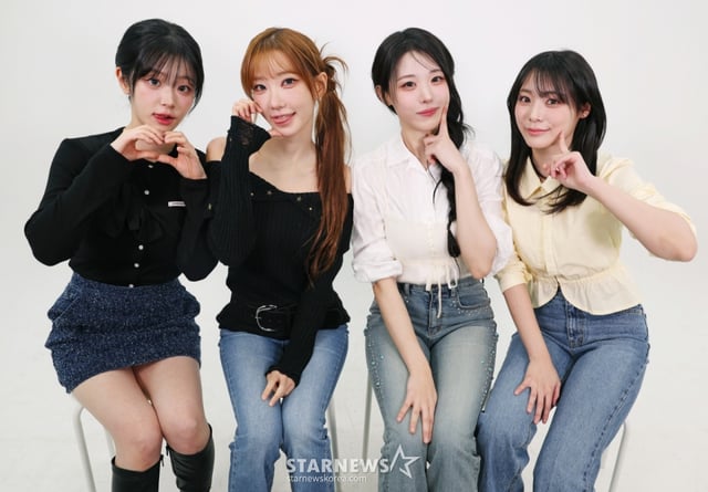 밴드 QWER 쵸단, 마젠타, 히나, 시연 /사진=이동훈 기자
