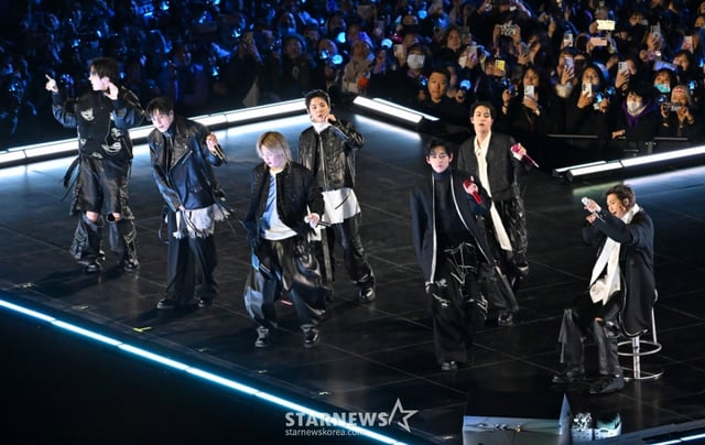 (서울=뉴스1) 사진공동취재단 = 방탄소년단(BTS)이 21일 서울 광화문광장에서 'BTS 컴백 라이브: 아리랑' 발매 기념 컴백 공연을 하고 있다. 2026.3.21/뉴스1 Copyright © 뉴스1. All rights reserved. 무단 전재 및 재배포, AI학습 이용 금지. /사진=(서울=뉴스1) 사진공동취재단
