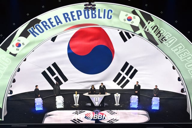 This is how it looked during the draw for the group stage of the 2026 FIFA 2026 FIFA North and Central America World Cup in December last year. /AFPBBNews=News1
