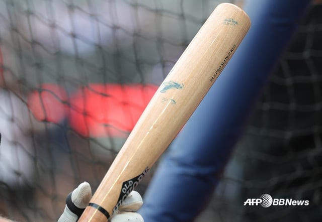 Torpedo bat in use in Major League Baseball. /AFPBBNews=News1