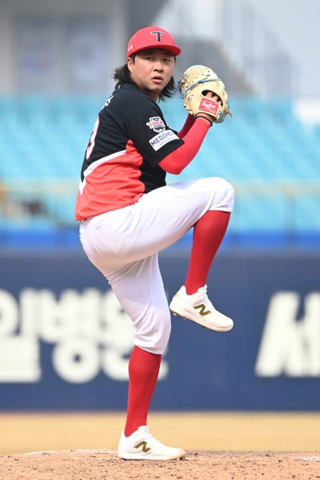 올 시즌 KIA에 합류한 김범수. /사진=KIA 타이거즈