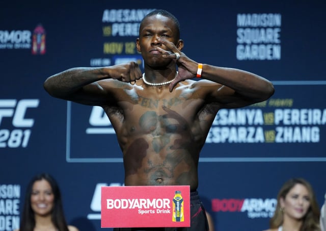 イスラエルのアデサンヤ。 /写真=UFC提供