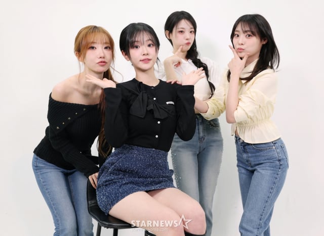 (왼쪾부터) 밴드 QWER 마젠타, 쵸단, 히나, 시연 /사진=이동훈