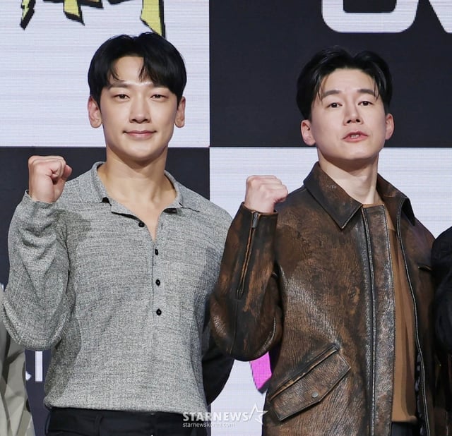 왼쪽부터 비, 김무열 /사진=스타뉴스