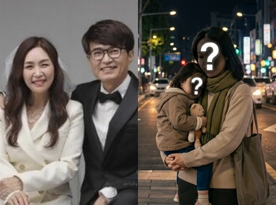 홍서범 조갑경 부부(왼쪽), 전 며느리 A씨(AI로 만들어진 이미지입니다)