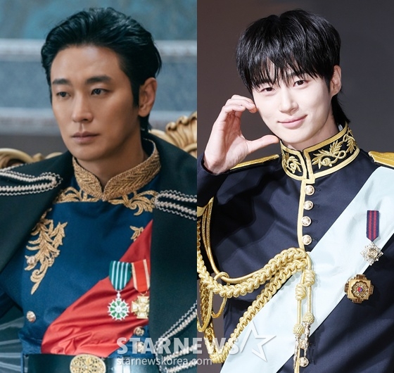 왼쪽부터 주지훈, 변우석 /사진=디즈니+ '재혼황후' 스틸, 스타뉴스