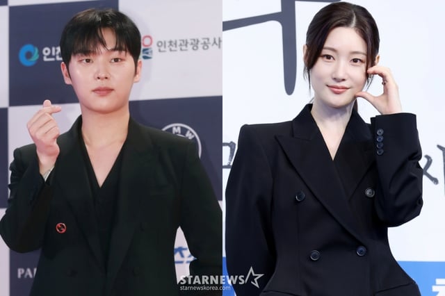 최현욱 정채연 / 사진=스타뉴스