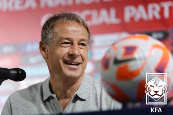 Jurgen Klinsmann, former national football team coach. /Photo = Courtesy of the Korea Football Association