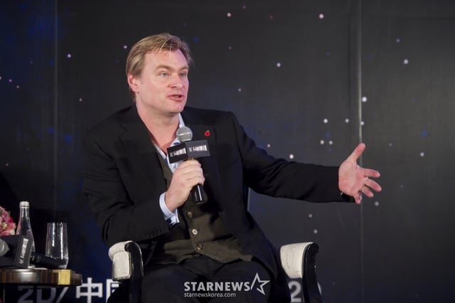 영화 '인터스텔라' 크리스토퍼 놀란 감독 상해 기자회견