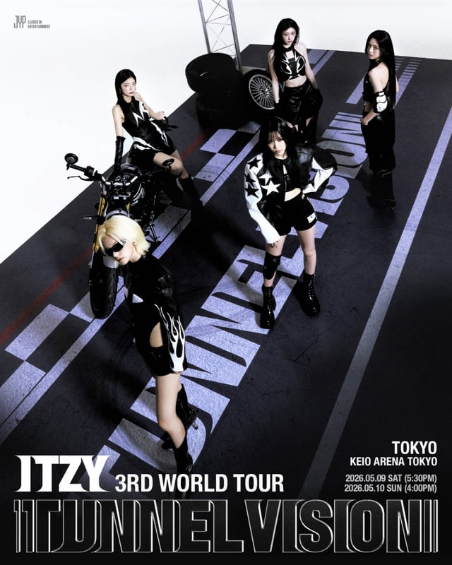 ITZY 세 번째 월드투어 도쿄 공연 포스터/사진제공=JYP엔터테인먼트