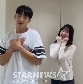 왼쪽부터 바타, 지예은 /사진=지석진 인스타그램 캡처