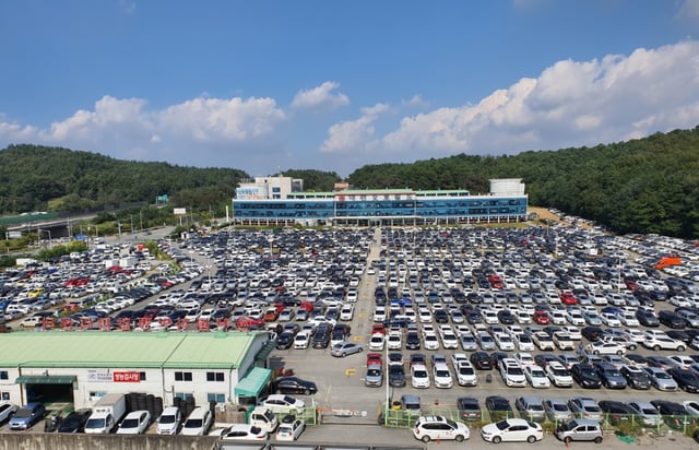 국내 중고차 단지/사진=김경수 기자
