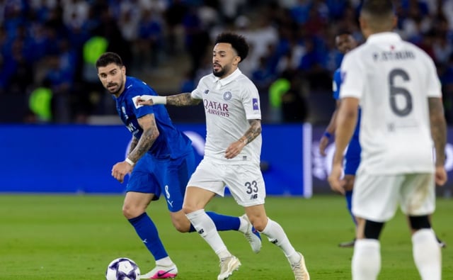 Al-Hilal and Al-Sad in the round of 16 of the 2025-2026 Asian Football Confederation (AFC) Champions League Elite (ACLE) held at Prince Abdullah Al-Faisal Sports City Stadium in Jeddah, Saudi Arabia on the 14th (Korea time). /Photo = Courtesy of AFC