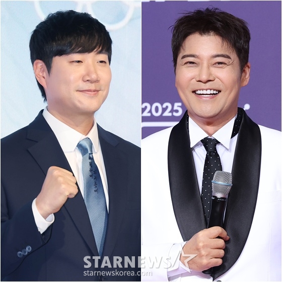 배성재(왼쪽)와 전현무 /사진=스타뉴스, 뉴스1
