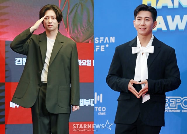 왼쪽부터 김희철, 브라이언 /사진=스타뉴스