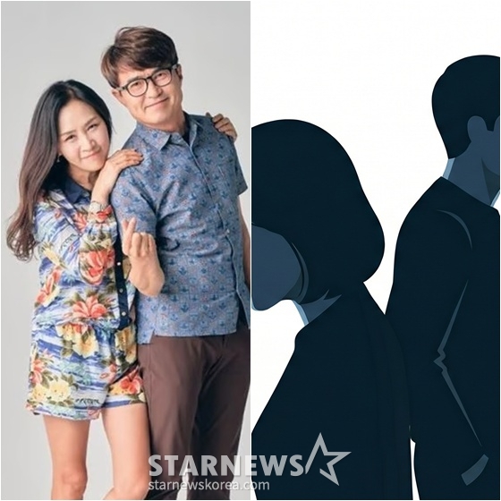 조갑경(왼쪽)과 홍서범 /사진=tvN, AI 활용 이미지
