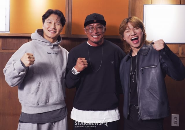 (From left) Kim Jong-kook, Cho Sung-hoon, Daesung /Photo provided=SBS Plus 2026.04.21 /Photo=Lee Dong-hoon photoguy@