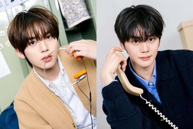 AND2BLE(앤더블) 한유진(왼쪽), 김규빈. /사진=두산 베어스 제공