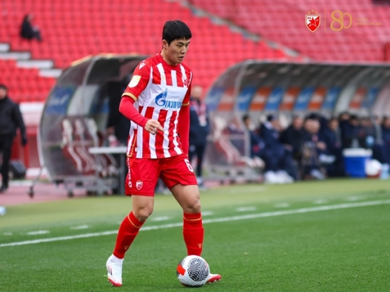 Seol Young-woo, defender for Zvezda. /Photo=Zvezda official SNS screenshot