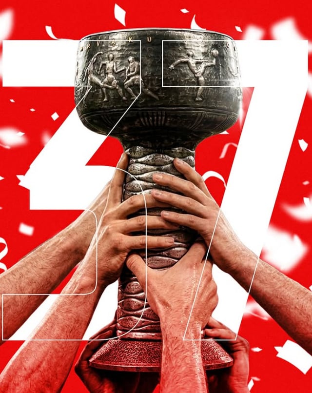 Zvezda has successfully won the SuperLiga for nine consecutive seasons from the 2017-2018 season through the current 2025-2026 season. /Photo=Zvezda official SNS screenshot