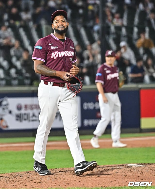 Alcantara, visibly disappointed after allowing runs.